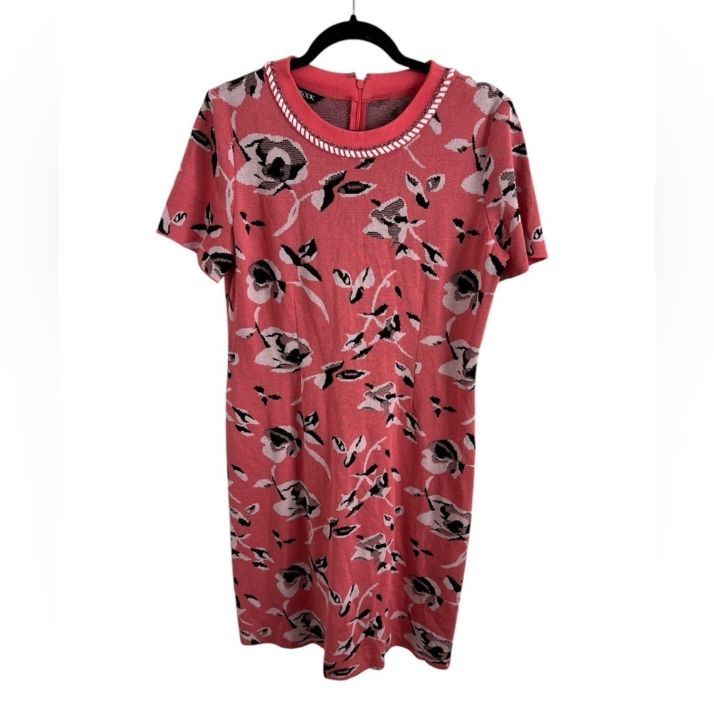 Misook Pink Floral Dress, size medium